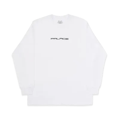 PALACE Fader Font Longsleeve "White"