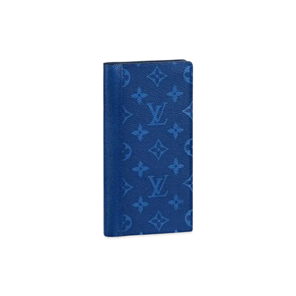 Louis Vuitton Brazza Wallet Taigarama "Cobalt"