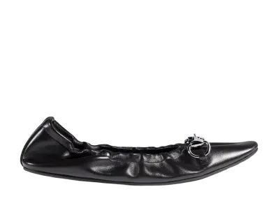 GUCCI Women's Prima Flat Ballet Shoe "Black"