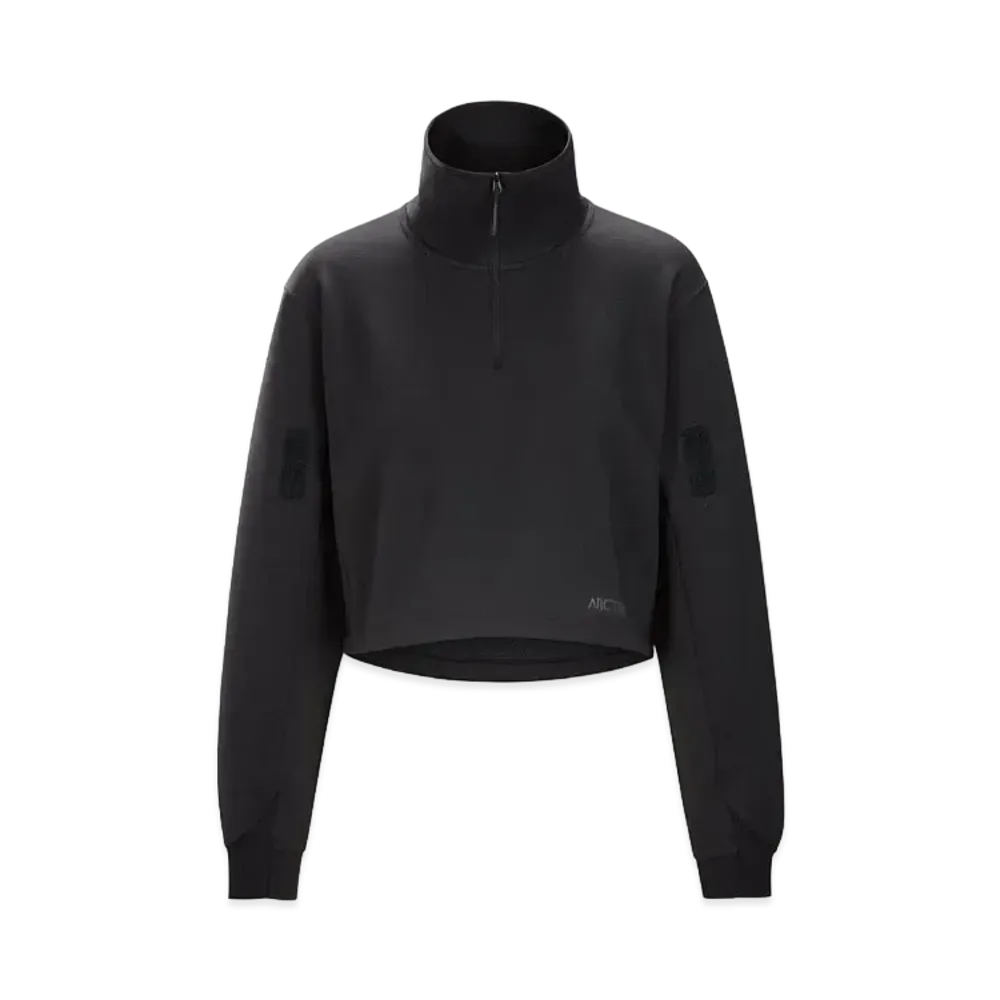 ARC'TERYX Women's System_A Lera Half Zip Neck Sweatshirt "Black" X000005710