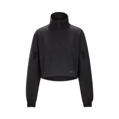 ARC'TERYX Women's System_A Lera Half Zip Neck Sweatshirt "Black" X000005710