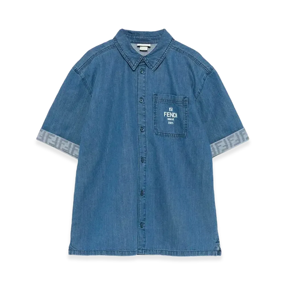 FENDI Kids Shirts "Dark Blue"