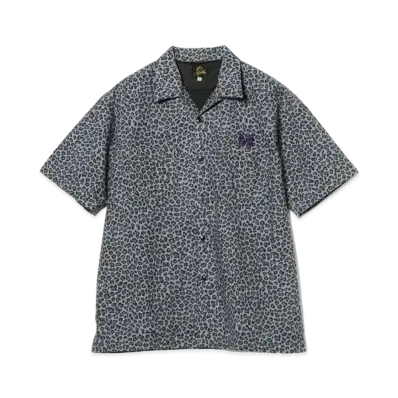 Needles x BEAMS Open Collar Shirt "Leopard"