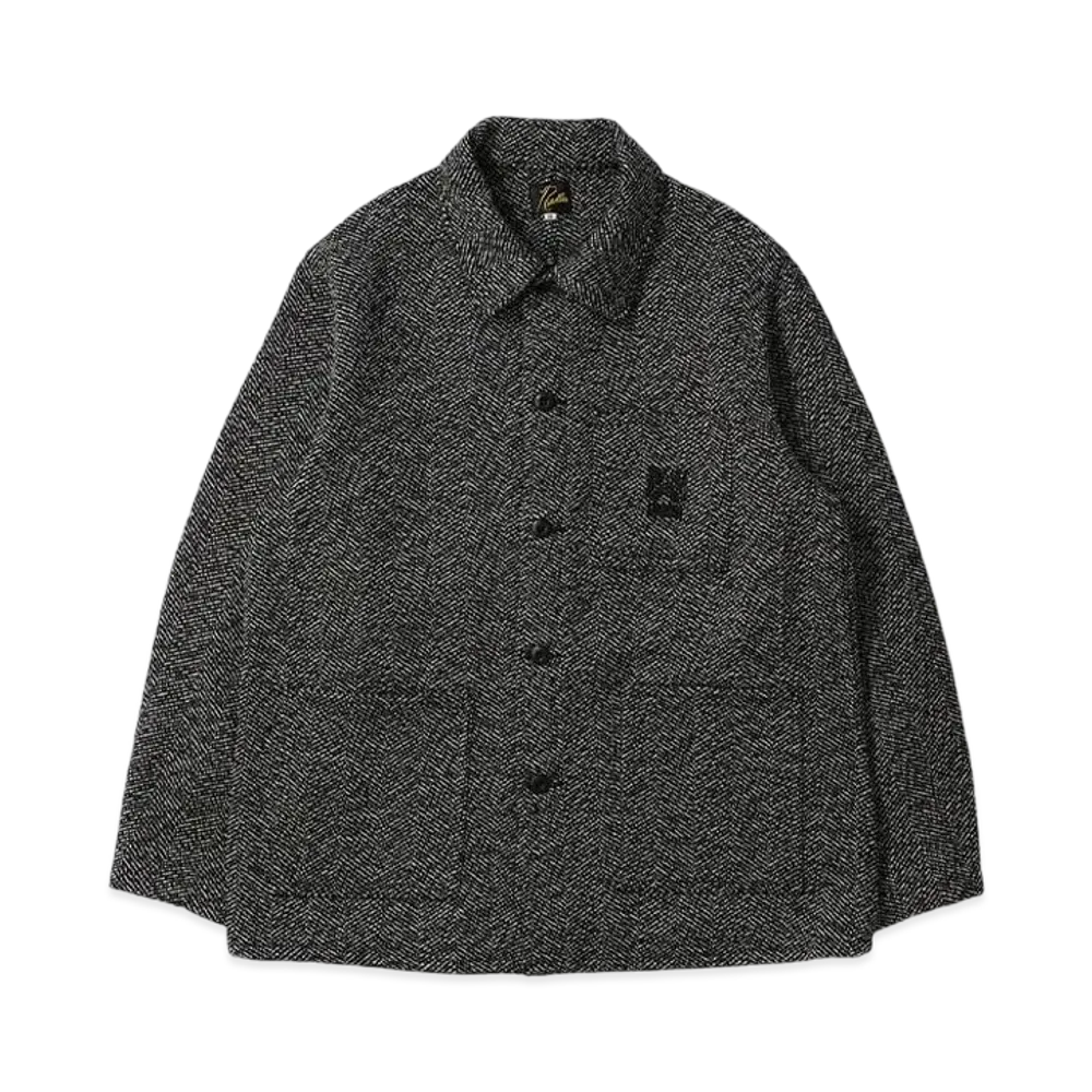 UNION x NEEDLES D.N. Coverall Jacket - Wool Herringbone "Black"
