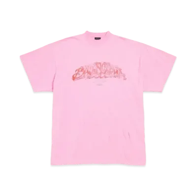 BALENCIAGA Offshore T-shirt Oversized "Pink"