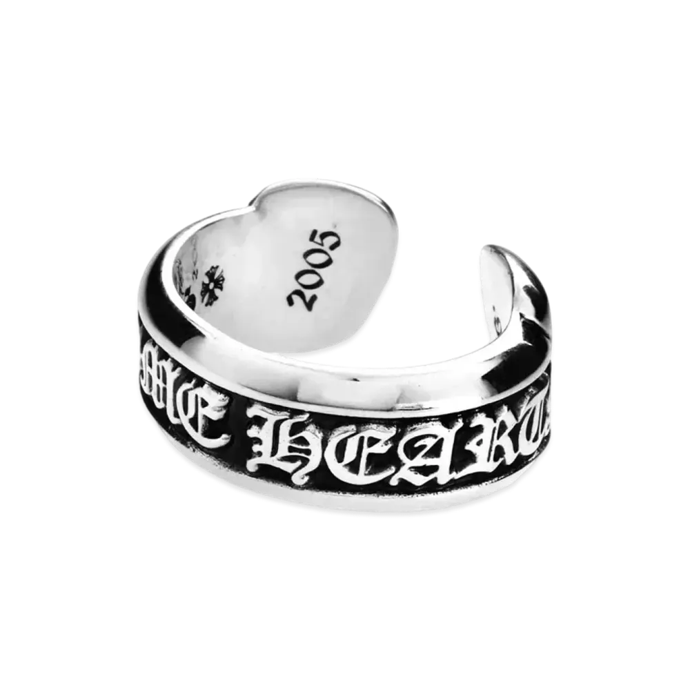 Chrome Hearts CH Scroll Label Ring / Small "Silver"