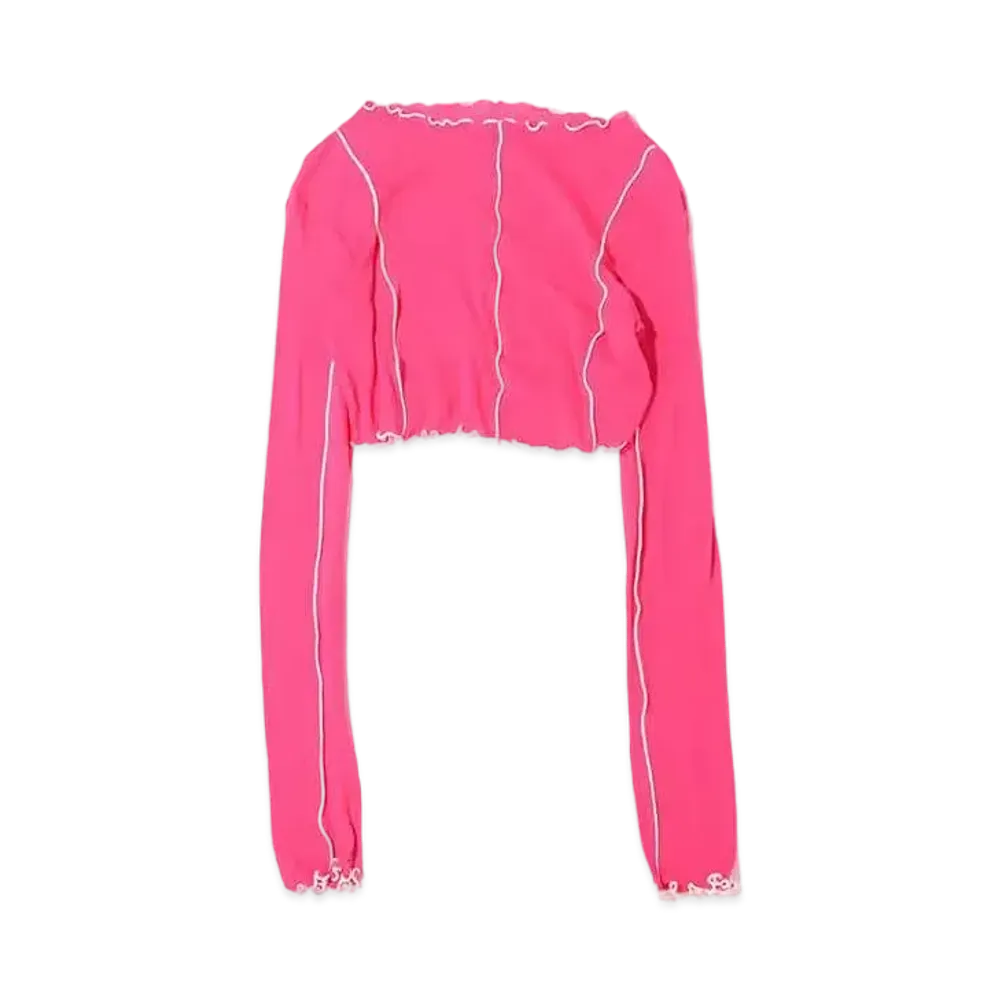 atmos pink Ribbed Mellow Tops "Pink"