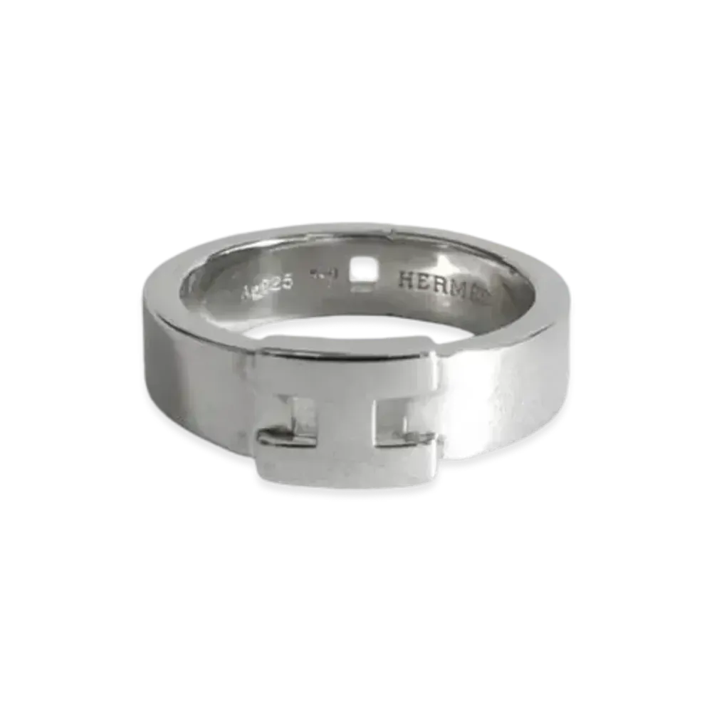 Hermes Hercules Narrow Ring "Silver"
