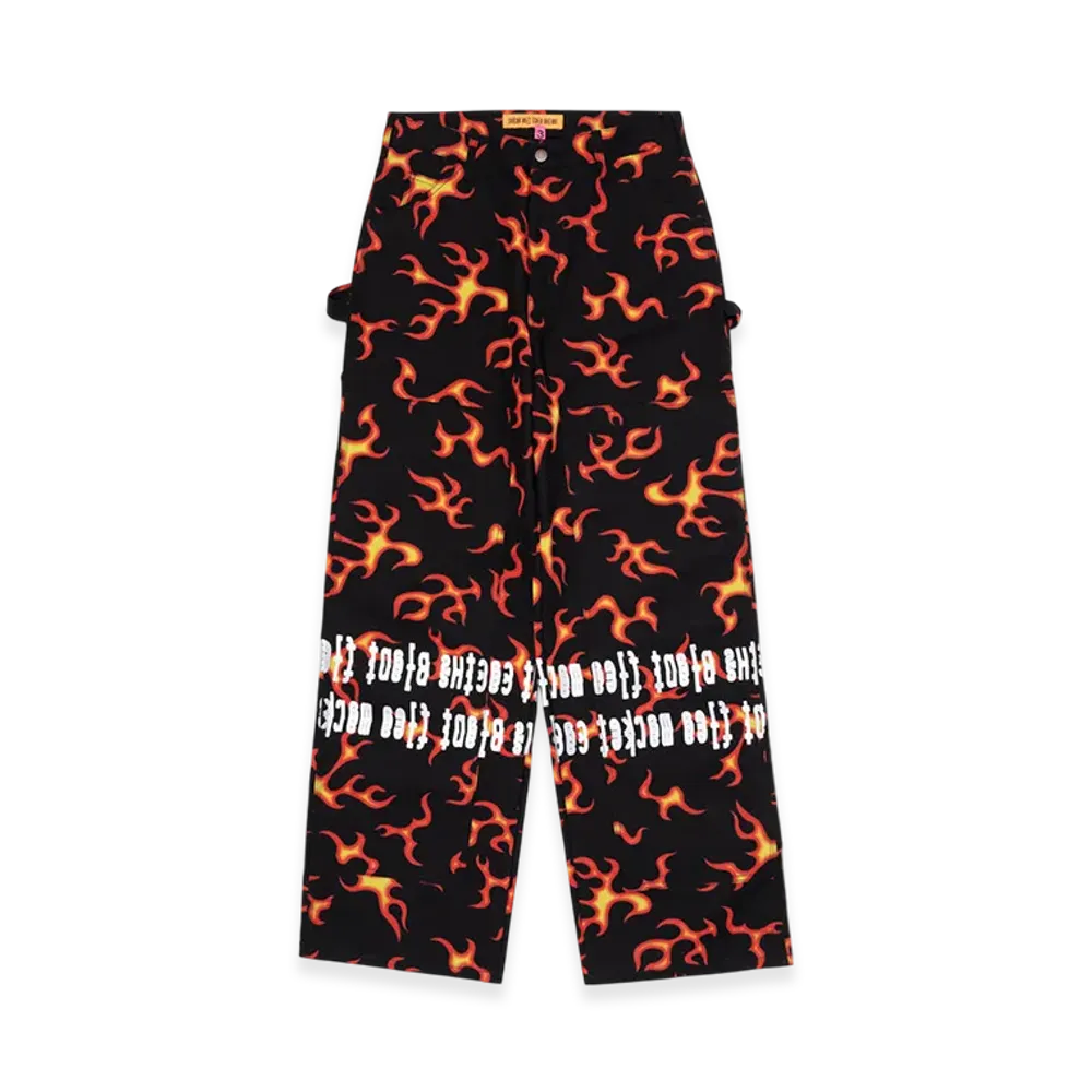 Cactus Plant Flea Market Double Knee Hi-Vis Pants "Black"