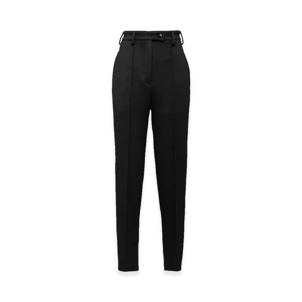 PRADA Women's Stretch Natte Pants "Black"