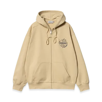 Carhartt WIP Hooded Blaze Jacket "Cornsilk/Air Force Blue"
