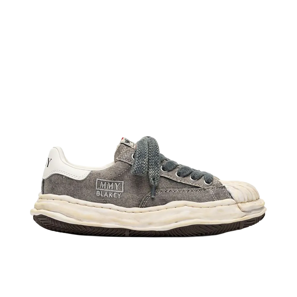 Maison MIHARA YASUHIRO BLAKEY OG Sole Bleached Canvas Low-top Sneakers "Gray"