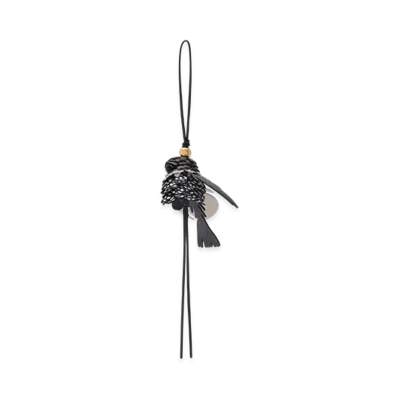LOEWE Bird Charm "Black/Soft White"