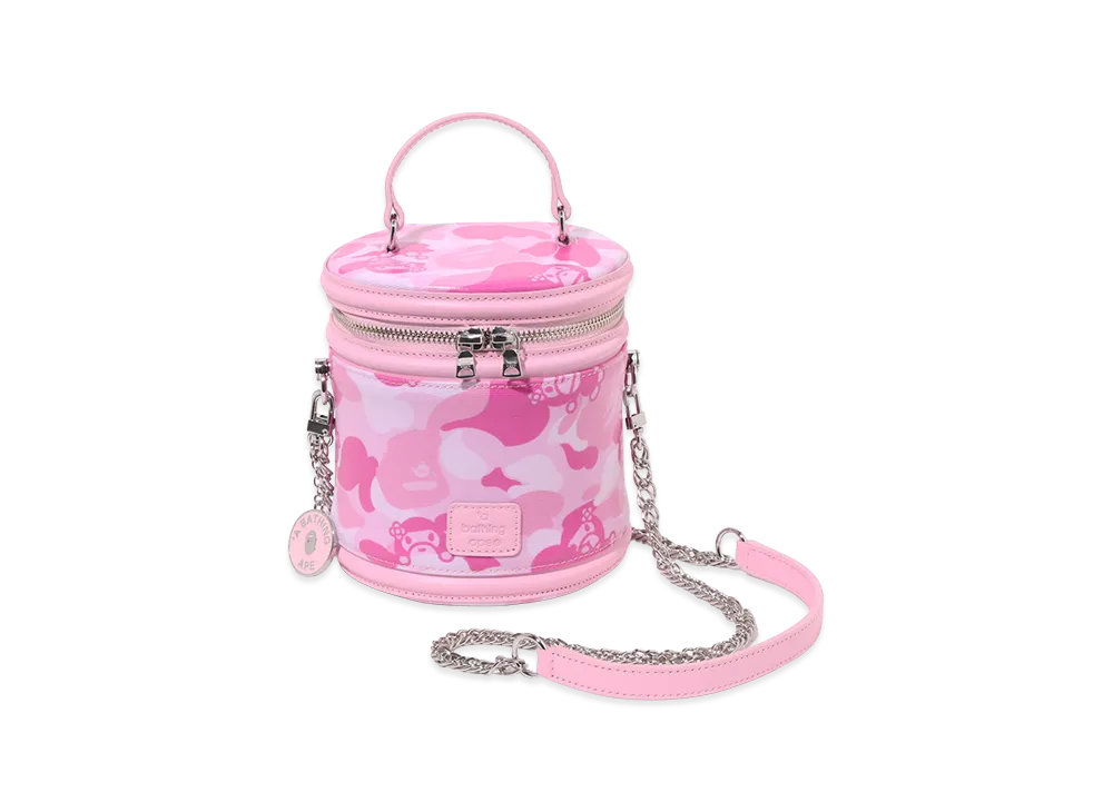 A BATHING APE Women's Baby Lisa ABC Camo Vanity Chain Shoulder Bag "Pink"