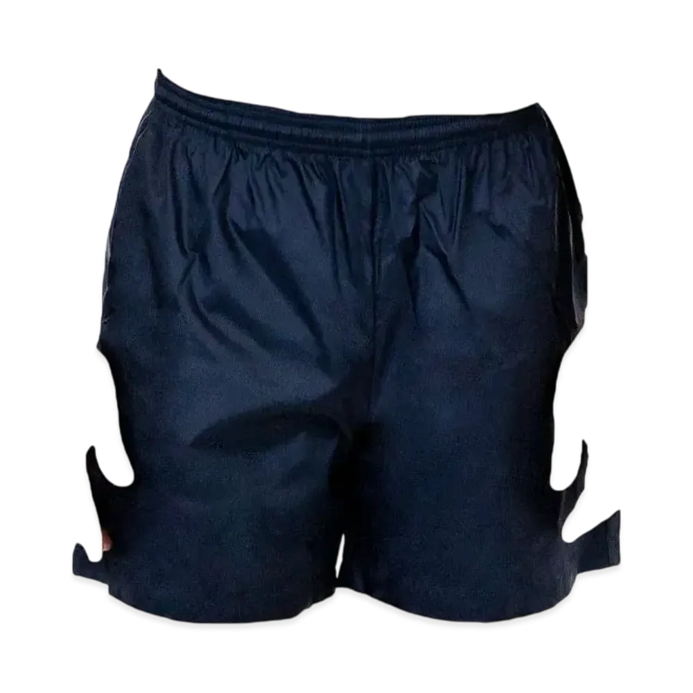 Los Angeles Apparel Men's Nylon Taffeta Wide Shorts "Midnight Navy"