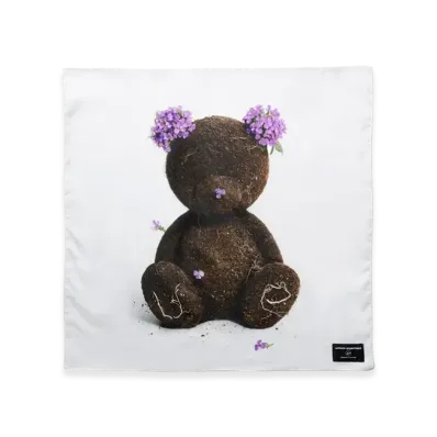 Uniform Experiment x Yuni Yoshida Mud Doll Handkerchief "White Purple"