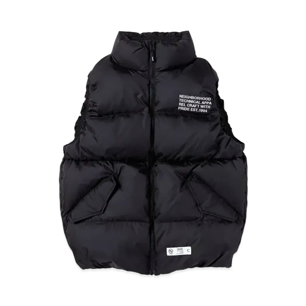 NEIGHBORHOOD Down Vest . PE "Black"