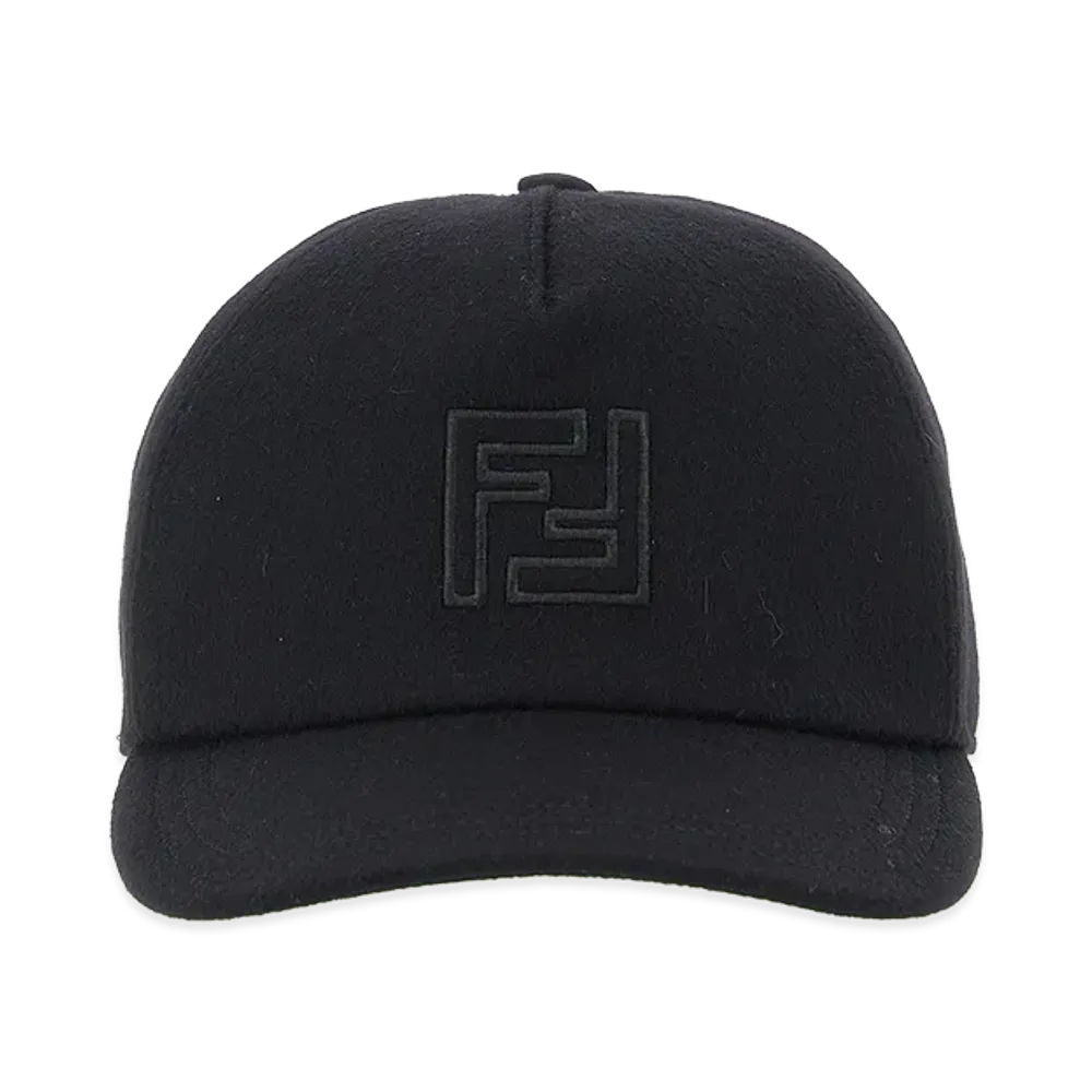 FENDI Wool And Cashmere Cap "Black"