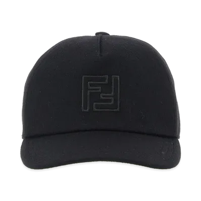 FENDI Wool And Cashmere Cap "Black"
