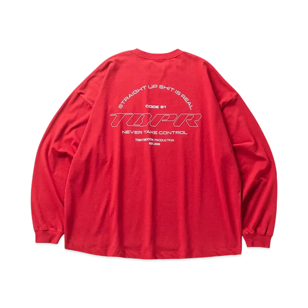TIGHTBOOTH Straight Up L/S T-Shirt "Red"