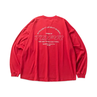 TIGHTBOOTH Straight Up L/S T-Shirt "Red"