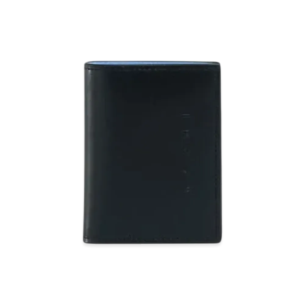 Marni Leather Bifold Wallet with Raised Marni Logo "Black"