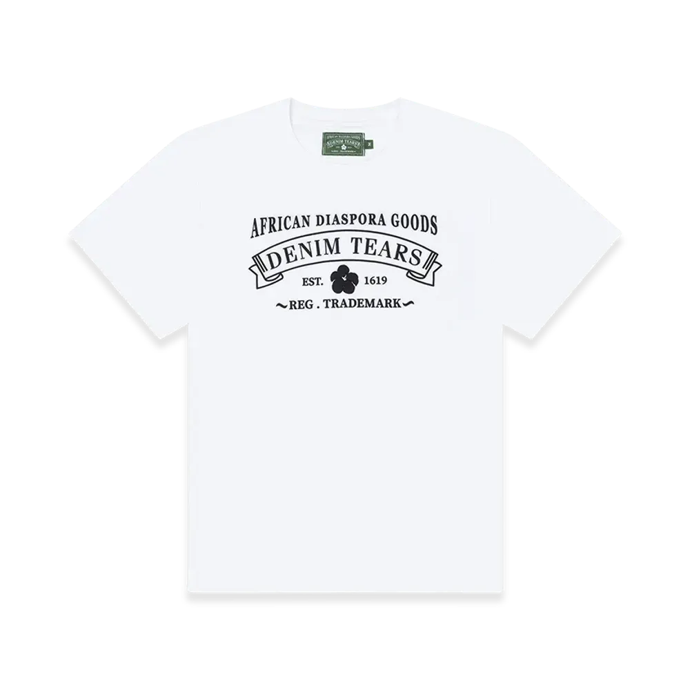DENIM TEARS Thomas / Orito RBG Print Tee "White"