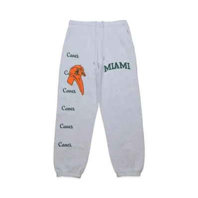 Travis Scott x M&N x University Of Miami Sweats "Grey"