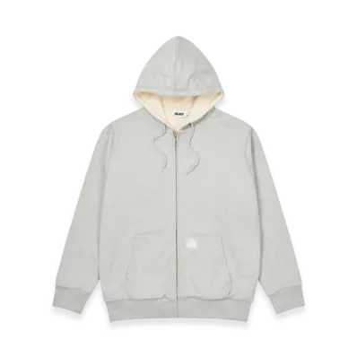 PALACE Patch Thermal Zip Hood "Grey Marl"