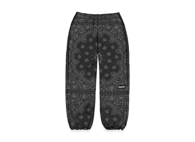 Supreme Reflective Bandana Track Pant "Black"