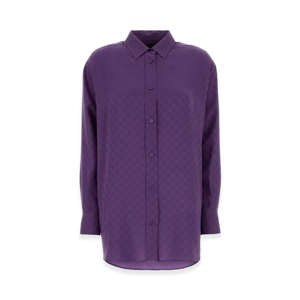 GUCCI Women's 'GG' Shirt "Purple"