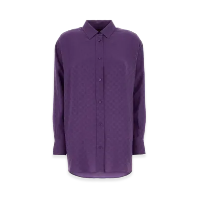 GUCCI Women's 'GG' Shirt "Purple"
