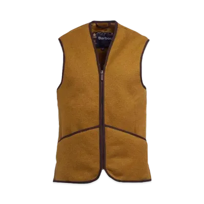Barbour Front Zip Fur Liner Vest (Regular Fit) "Brown"