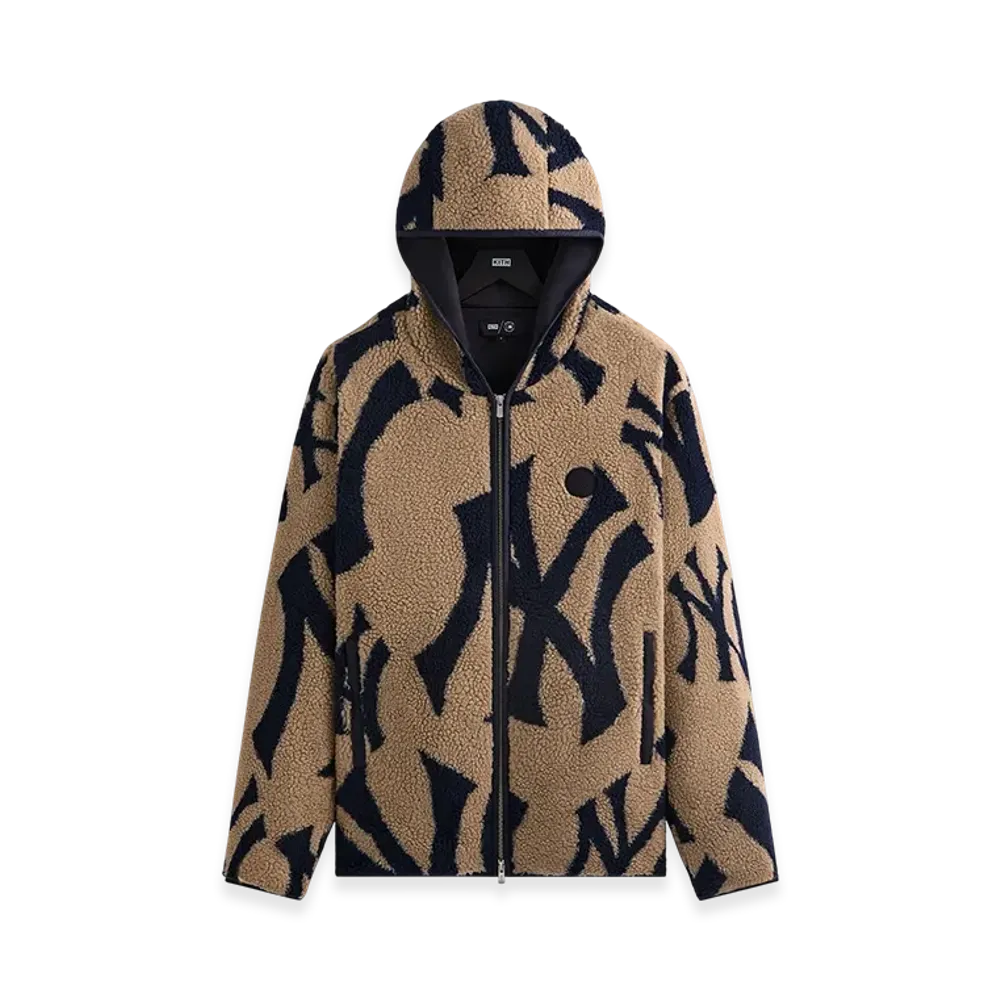 Kith x The New York Yankees Hooded Pinehurst Sherpa Jacket "Canvas"