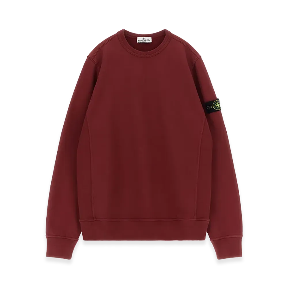 Stone Island Kids badge Logo Sweatshirt "Bordeaux"