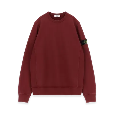 Stone Island Kids badge Logo Sweatshirt "Bordeaux"