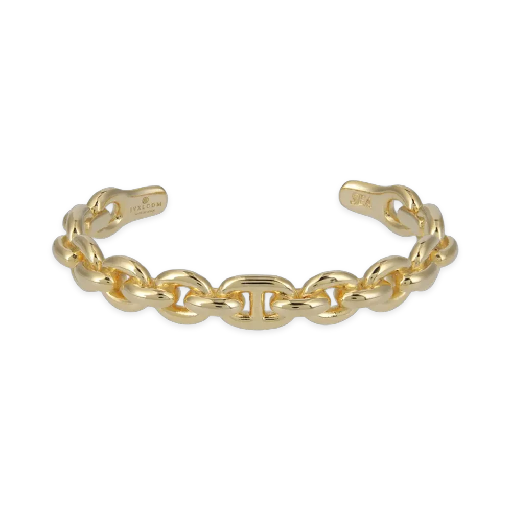 WIND AND SEA x IVXLCDM Mariner Wide Bangle "Gold"