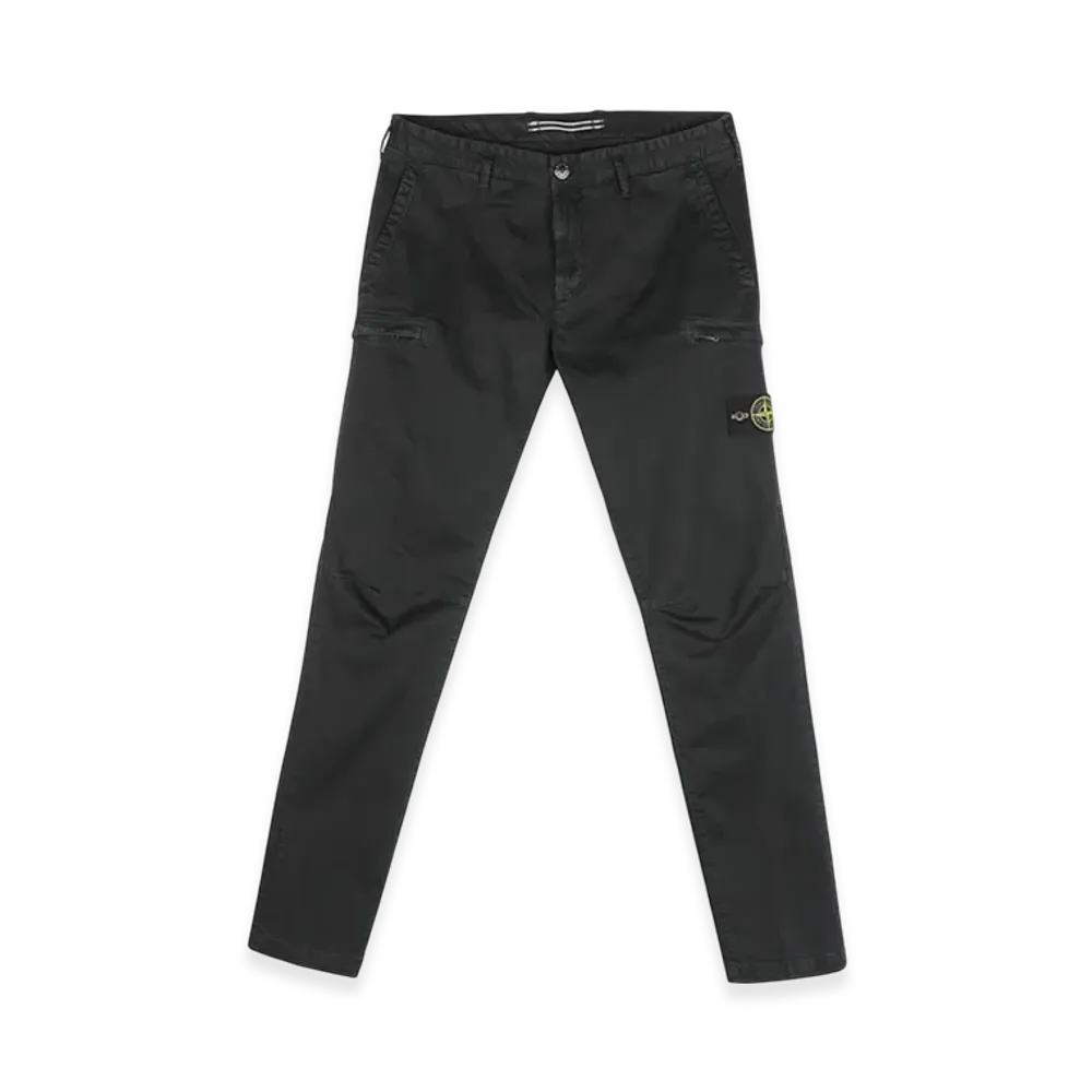 Stone Island 32104 Pocket Cargo Slim Pants - 20SS "Black"