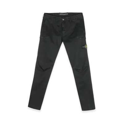 Stone Island 32104 Pocket Cargo Slim Pants - 20SS "Black"