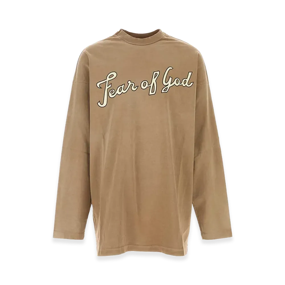 FEAR OF GOD Cotton Oversize T-Shirt "Biscuit/Camel"