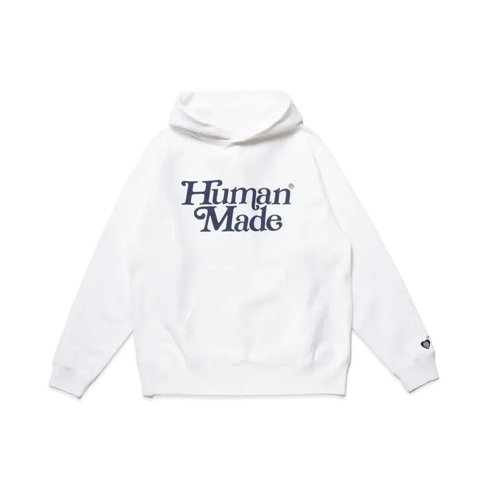 HUMAN MADE Girls Don't Cry at HUMAN MADE 1928 Pizza Hoodie GDC#1 "White" / VERDY