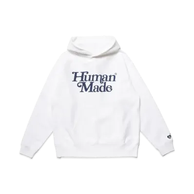 HUMAN MADE Girls Don't Cry at HUMAN MADE 1928 Pizza Hoodie GDC#1 "White" / VERDY