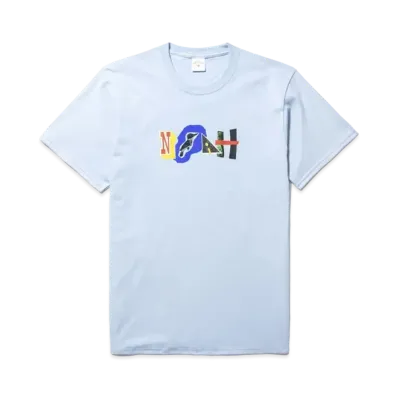 Noah Paper Cut Tee "Light Blue"