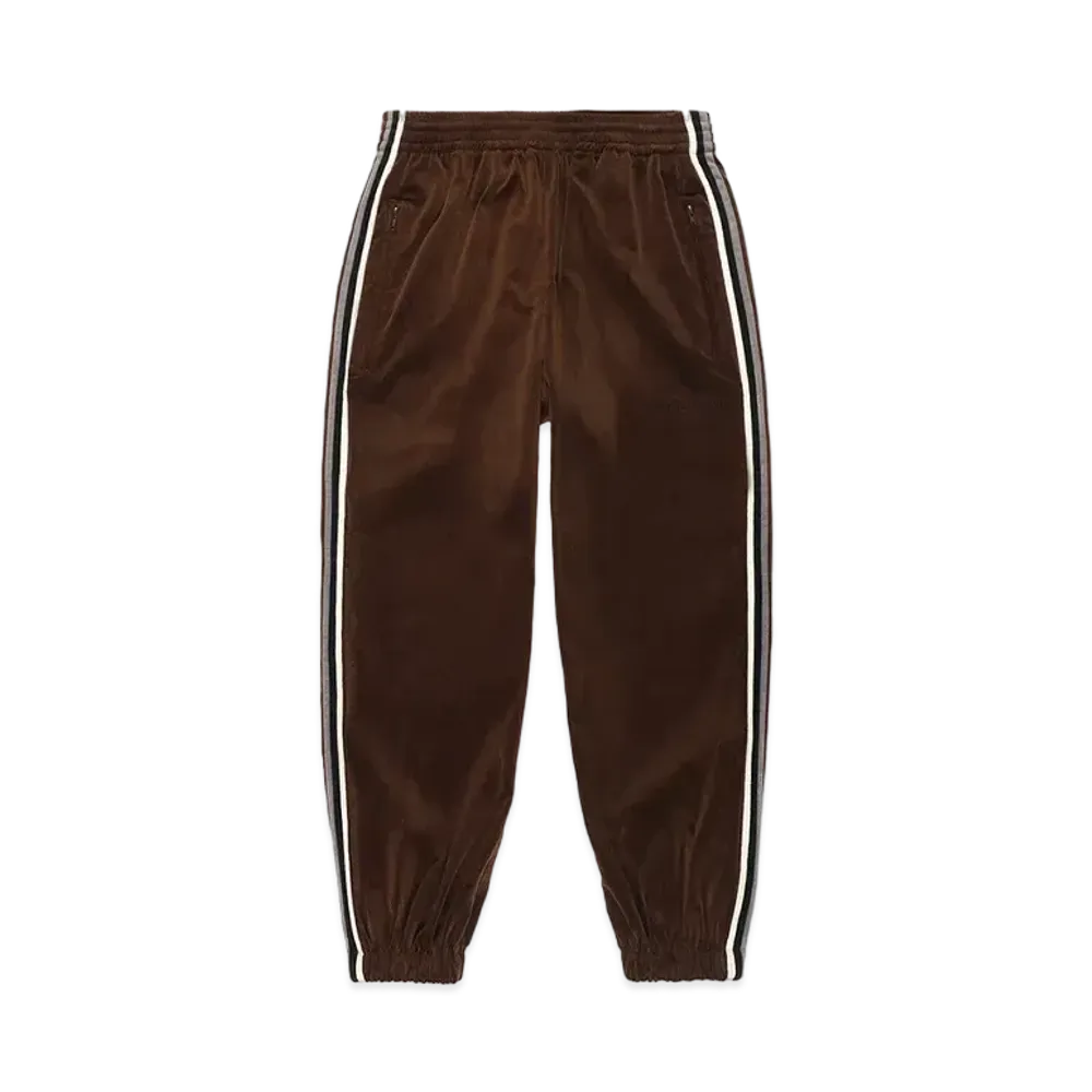WACKO MARIA Striped Velveteen Track Pants "Brown"