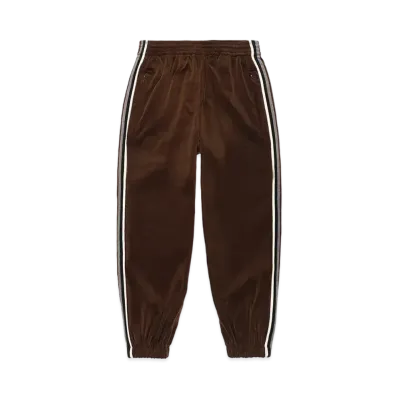 WACKO MARIA Striped Velveteen Track Pants "Brown"