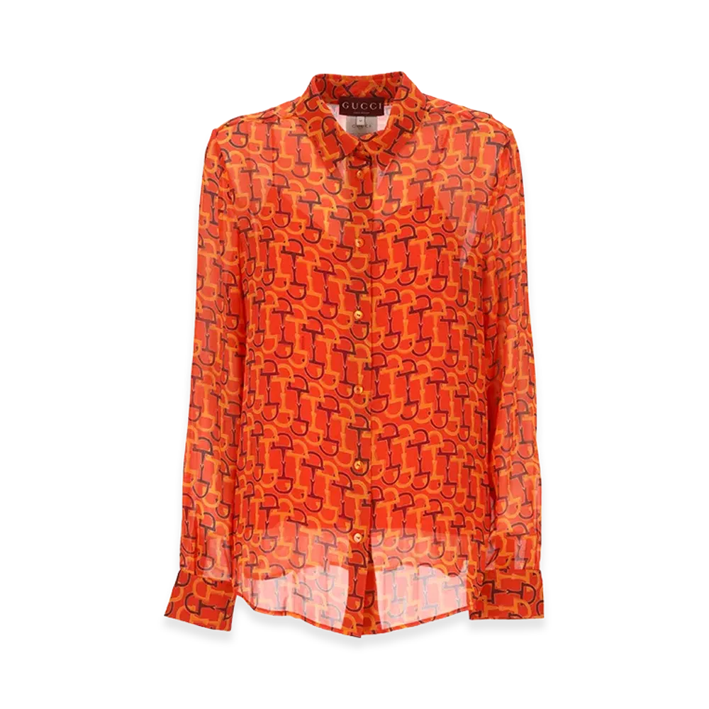 GUCCI Women's Shirts "Orange/Rosso Ancora"