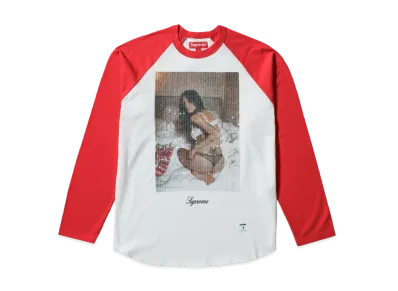 Supreme x Larry Clark Sequin Raglan L/S Top "Red"