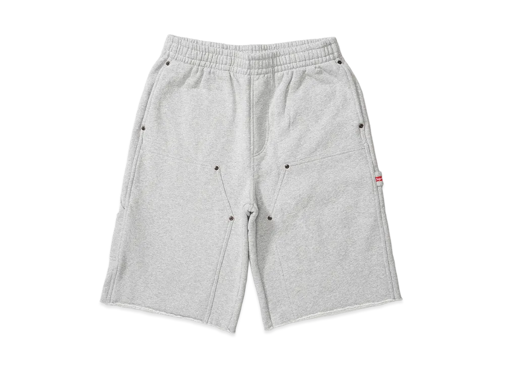 Supreme Double Knee Painter Sweatshort "Heather Grey"