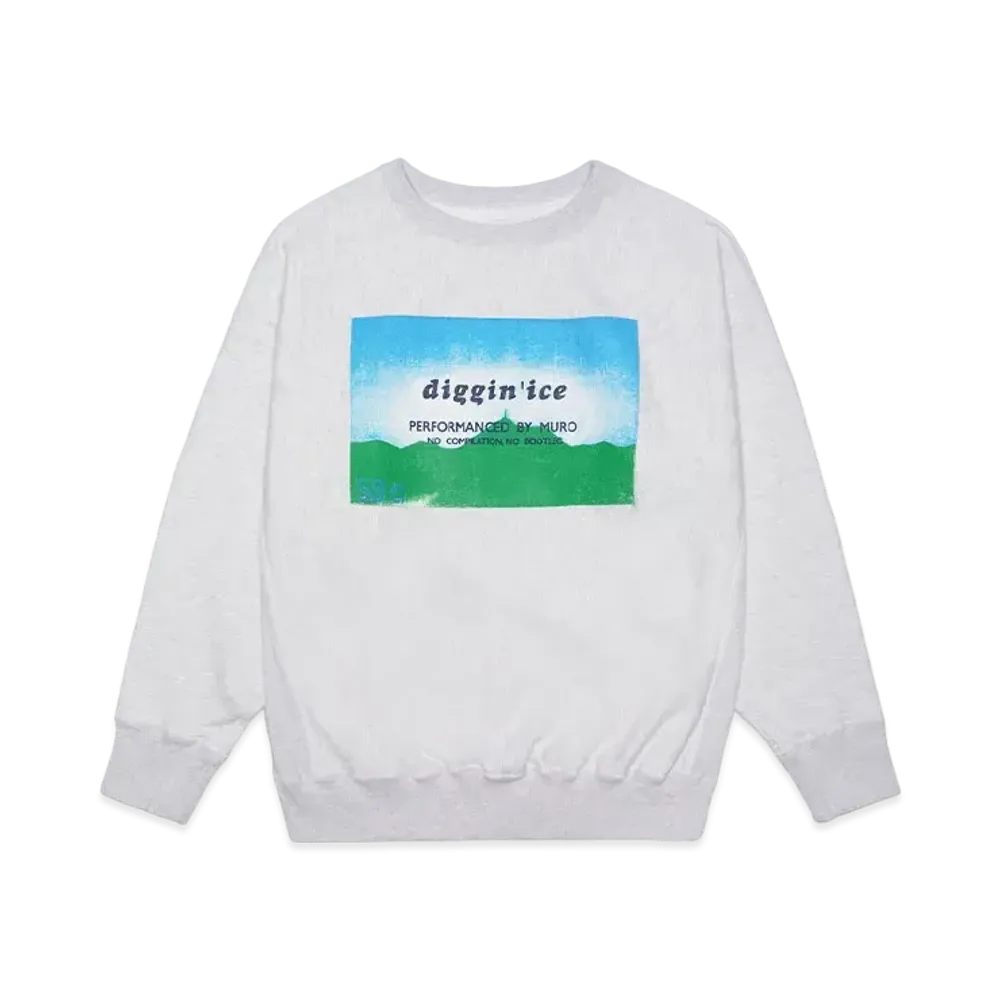 RECOGNIZE DIGGIN' ICE 96 CREW SWEAT "GRAY"