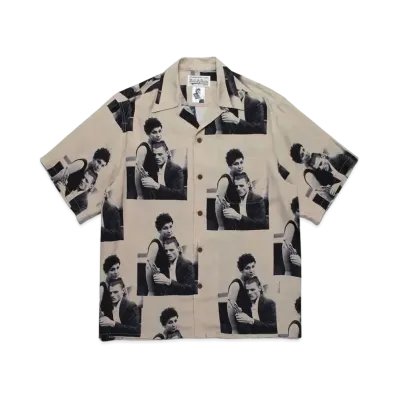 WACKO MARIA PARADISE TOKYO Summer Festival Chet Baker Hawaiian Shirt "Light Brown"